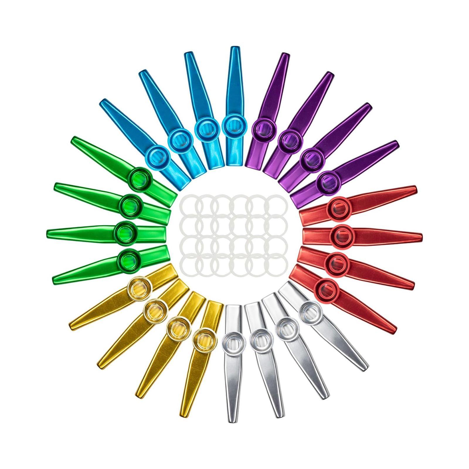 Ukulele Beginner Kit - 24 peças de metal kazoos para