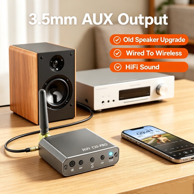 Music Audio Pro - Mini receptor de áudio bluetooth t30