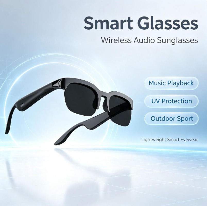 Audio Music Voice - Óculos de Sol Inteligentes 2026 com
