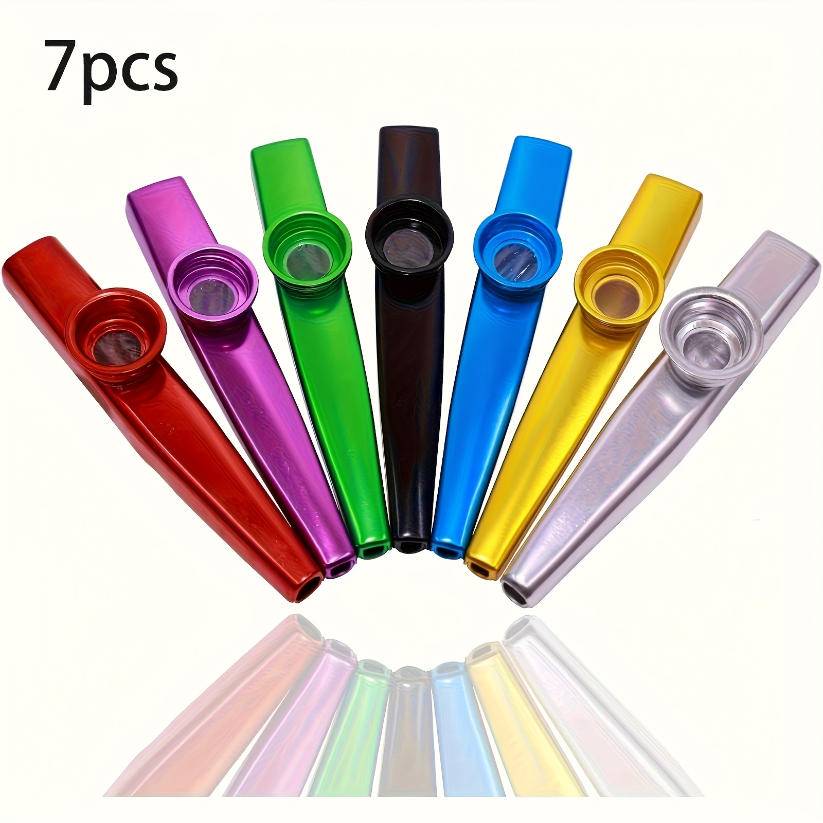 Ukulele Beginner Kit - 7 pçs metal kazoos design simples