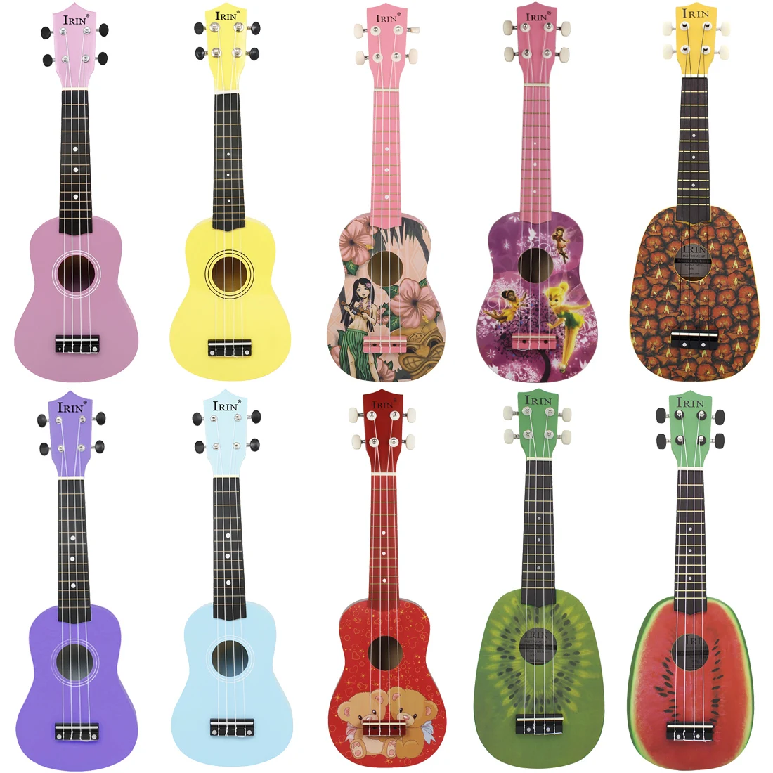 Ukulele Beginner Kit - Irin 21 Polegada ukulele guitarra havaiana