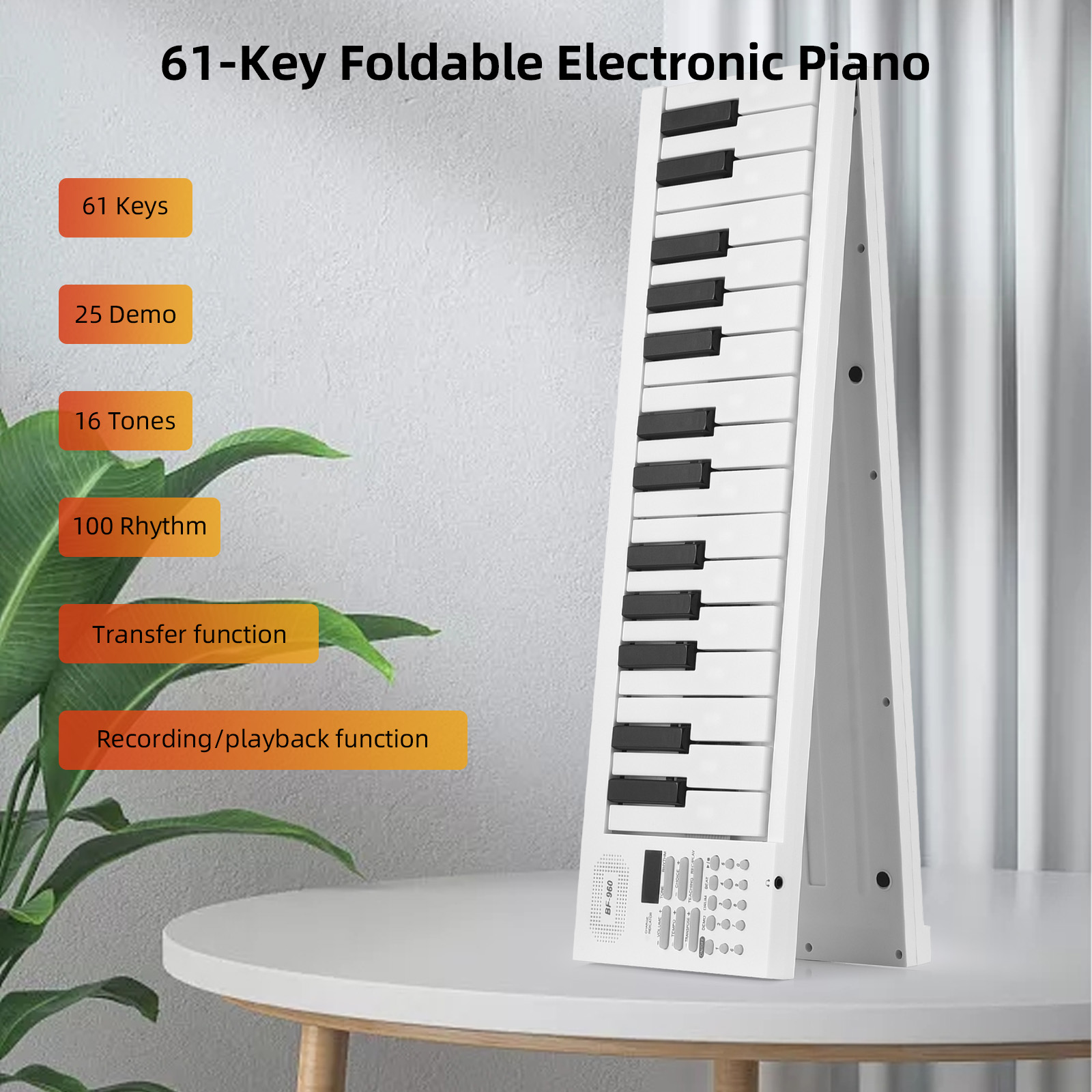 Teclado de piano eletrônico mu - Keyboard Piano 61 Key avaliação e preço