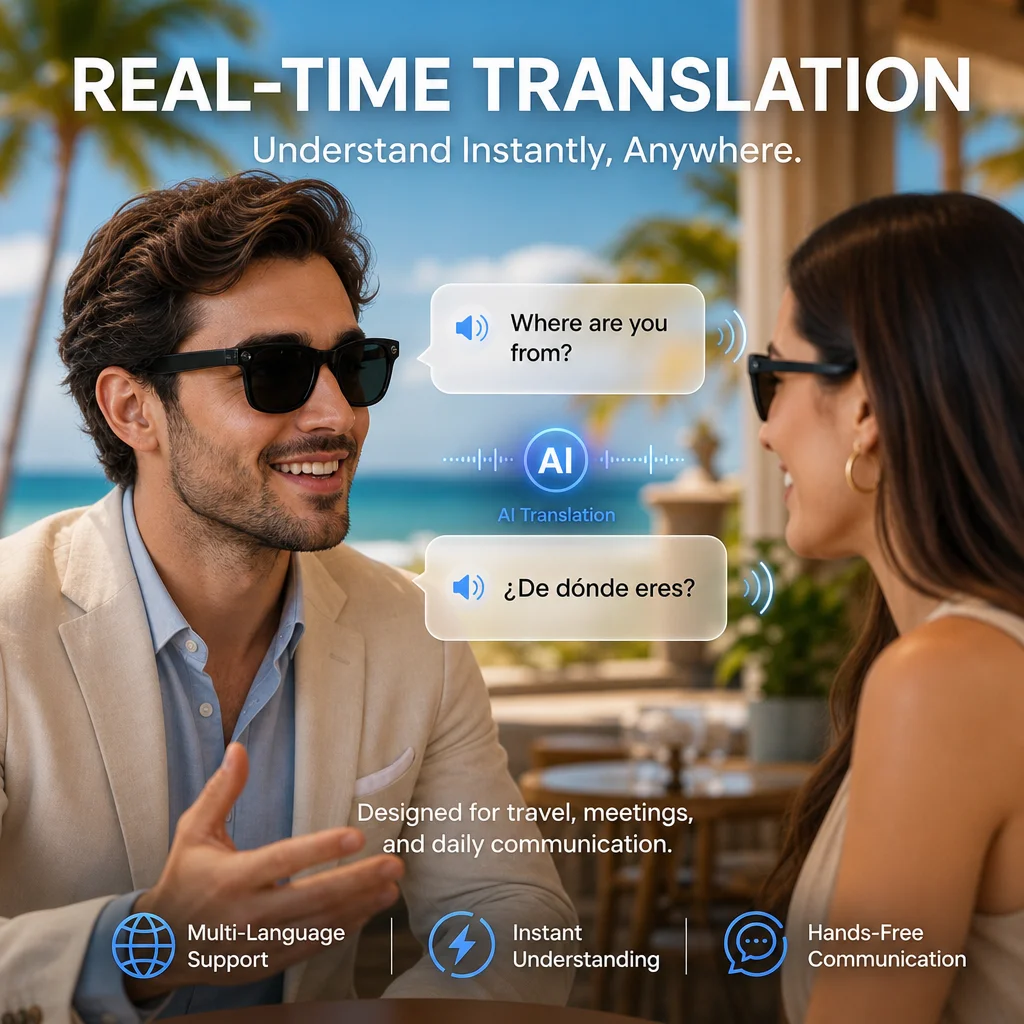 Novos Óculos com Câmera AI 202 - Audio Music Voice avaliação e preço