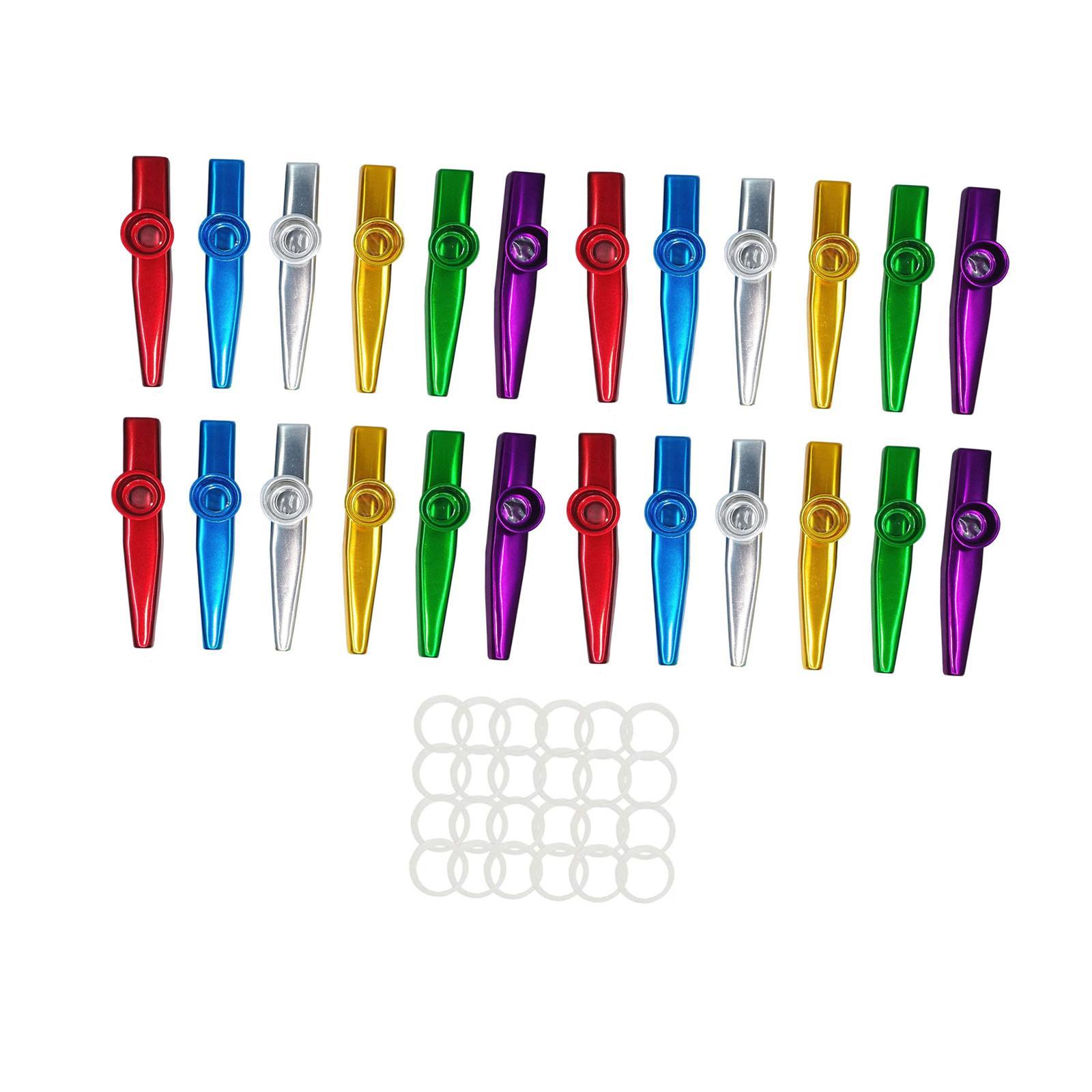 24 peças de metal kazoos para  - Ukulele Beginner Kit avaliação e preço