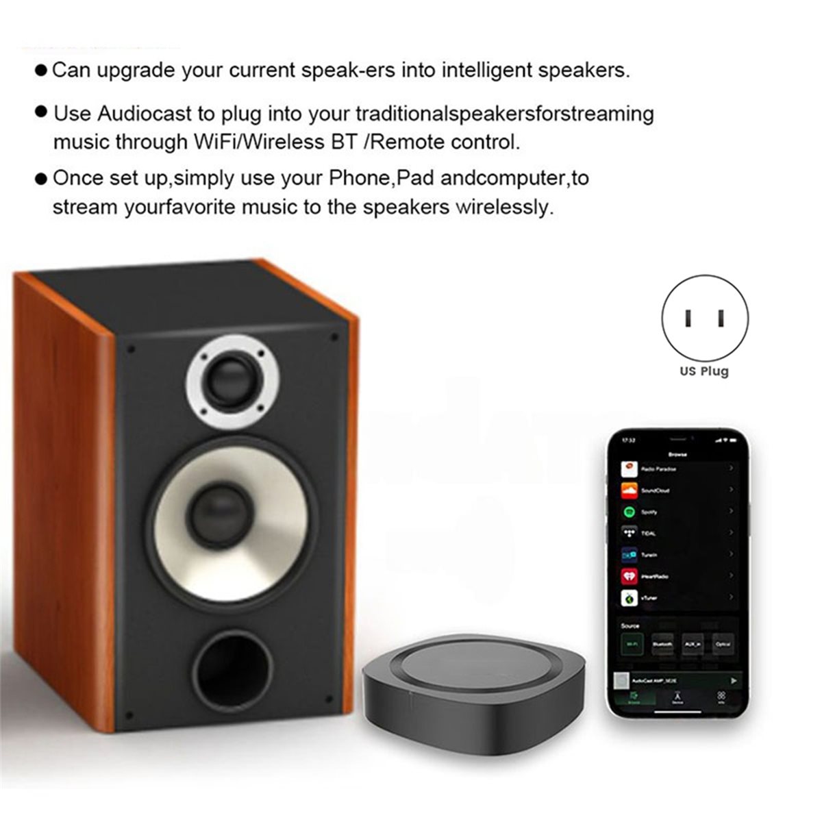 Receptor de Áudio Sem Fio Audi - Music Audio Pro avaliação e preço