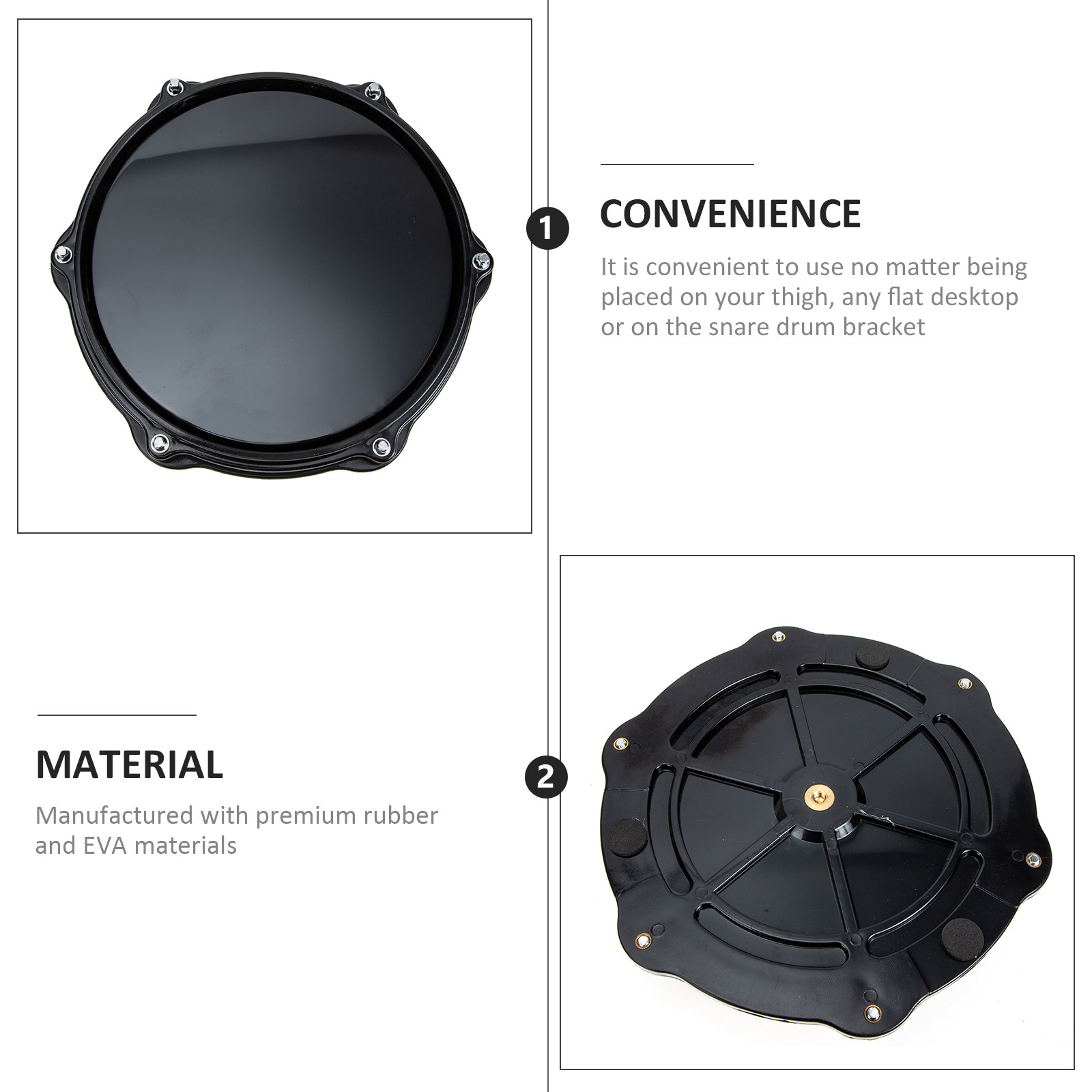 Pad de Prática de Bateria Prof - Drum Practice Pad avaliação e preço