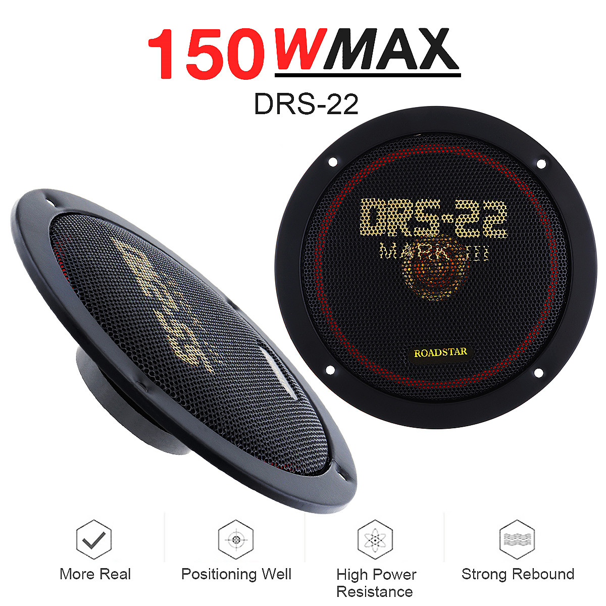 2 pçs 6.5 Polegada 12v 150w co - Audio Universal Music avaliação e preço
