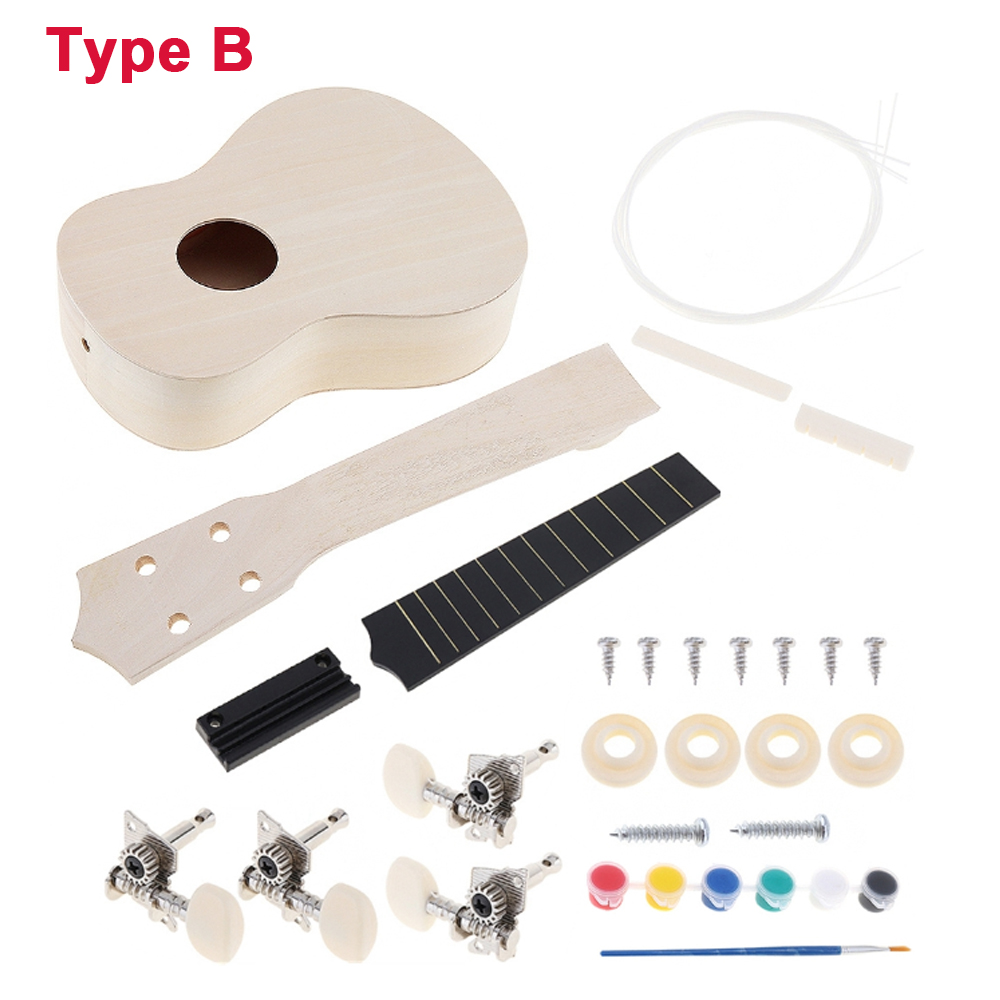 Diy ukulele 21 Polegada kit ce - Ukulele Beginner Kit avaliação e preço
